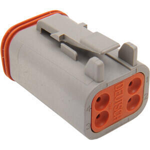 Connettore cavi elettrici per Harley-Davidson DT 4 poli maschio grigio