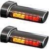Coppia frecce led per Harley-Davidson -'17 con fanalino posteriore Heinz Bikes Winglets nero