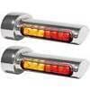 Led winkers Harley-Davidson -'17 taillight combo Heinz Bikes Winglets chrome pair