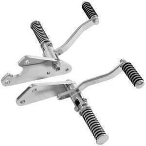 Kit pedane avanzate per Harley-Davidson Dyna +30cm cromo
