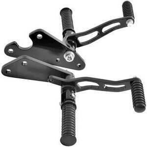 Kit pedane avanzate per Harley-Davidson Sportster '04-'13 +28cm alleggerite nero