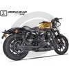 Finale di scarico per Harley-Davidson Sportster '14- Ironhead nero coppia - Foto 2