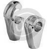 Coppia riser manubrio 25.4mm rialzo 65mm cromo - Foto 2