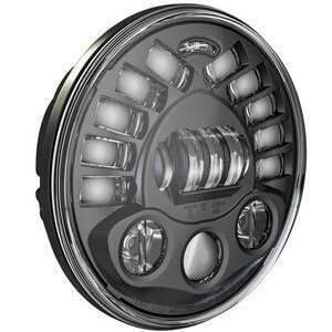 Faro anteriore 7'' per Harley-Davidson J.W. Speaker 8791 full led attacco basso nero opaco