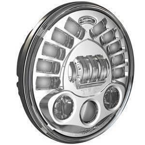 Faro anteriore 7'' per Harley-Davidson J.W. Speaker 8791 full led attacco basso cromo