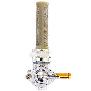 Rubinetto benzina M22x1 uscita destra Late Style cromo