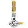 Rubinetto benzina 3/8'' NPT uscita destra 1975 Style cromo