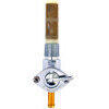 Rubinetto benzina 3/8'' NPT uscita bassa 1975 Style cromo