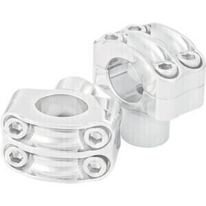 Coppia riser manubrio 25.4mm Roland Sands Nostalgia rialzo 38mm cromo