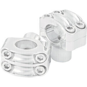 Coppia riser manubrio 25.4mm Roland Sands Nostalgia rialzo 38mm cromo