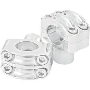 Coppia riser manubrio 32mm Roland Sands Nostalgia rialzo 38mm cromo
