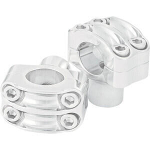 Coppia riser manubrio 32mm Roland Sands Nostalgia rialzo 38mm cromo