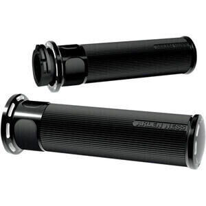 Handlebar grip Harley-Davidson Big Twin \'82-\'99 Arlen Ness Slot Track pair black