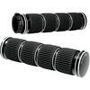 Coppia manopole per Harley-Davidson gas bicavo Arlen Ness Ring Leader nero