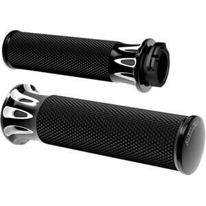 Handlebar grip Harley-Davidson Big Twin \'82-\'99 Arlen Ness Deep Cut pair black