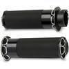 Coppia manopole per Harley-Davidson gas bicavo Arlen Ness Beveled nero