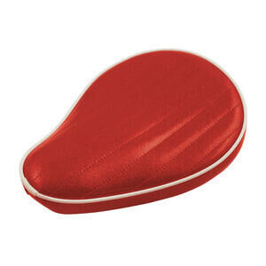 Sella completa Custom guidatore Le Pera Old School Metal Flake rosso candy