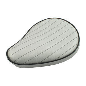 Sella completa per Harley-Davidson telaio rigido Le Pera Old School Metal Flake bianco