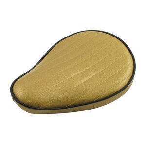 Sella completa per Harley-Davidson telaio rigido Le Pera Old School Metal Flake oro