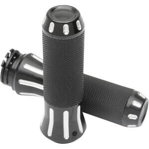 Coppia manopole per Harley-Davidson gas bicavo Drag Specialties Cobra contrast cut