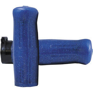 Coppia manopole per Harley-Davidson gas bicavo Avon Old School blu metal flake
