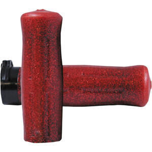 Coppia manopole per Harley-Davidson gas bicavo Avon Old School rosso metal flake