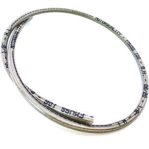 Aeronautical brake hose Allegri 10cm to assemble braided transparent