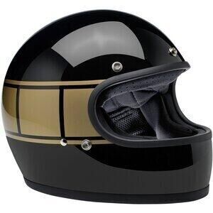 Casco moto integrale Biltwell Gringo nero/oro