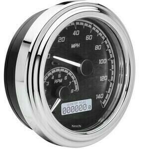 Kit strumentazione per Harley-Davidson Touring \'96-\'03 Dakota Digital corpo cromo fondo nero