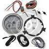 Kit strumentazione per Harley-Davidson Dyna '04-'10 Dakota Digital corpo cromo fondo nero - Foto 2