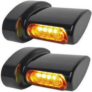 Coppia frecce led per Harley-Davidson -'17 posteriori Heinz Bikes Winglets Micro nero