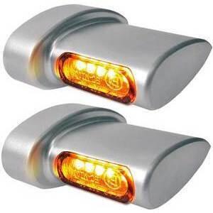 Coppia frecce led per Harley-Davidson -'17 posteriori Heinz Bikes Winglets Micro satinato