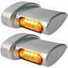 Coppia frecce led per Harley-Davidson -'17 posteriori Heinz Bikes Winglets Micro satinato