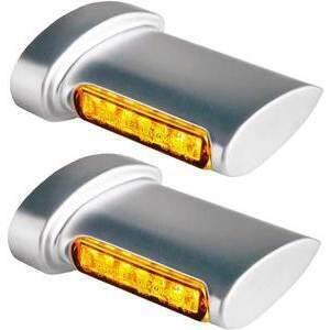 Coppia frecce led per Harley-Davidson -'17 posteriori Heinz Bikes Winglets satinato