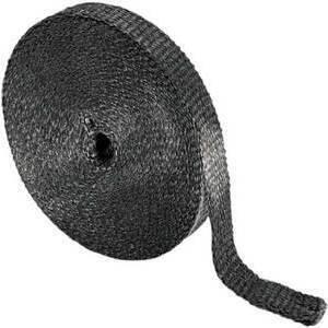 Benda termica collettori di scarico 649° nero 25mm 15mt
