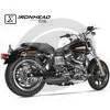 Finale di scarico per Harley-Davidson Dyna Low Rider '14-'16 Ironhead nero - Foto 3