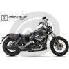Finale di scarico per Harley-Davidson Street Bob '06-'16 Ironead nero coppia - Foto 2