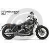 Finale di scarico per Harley-Davidson Street Bob '06-'16 Ironead cromo coppia - Foto 2