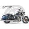Finale di scarico per Harley-Davidson Touring Road King '06-'16 Ironead nero coppia - Foto 3