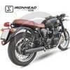Finale di scarico per Triumph Bonneville 865 i.e. Ironhead nero coppia - Foto 3