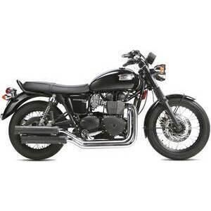 Impianto di scarico per Triumph Bonneville 900 i.e. Ironhead 2 in 2 nero