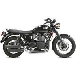 Impianto di scarico per Triumph Bonneville 900 i.e. Ironhead 2 in 2 nero