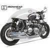 Impianto di scarico per Triumph Bonneville 900 i.e. Ironhead 2 in 2 cromo - Foto 2