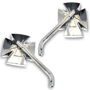 Specchietto retrovisore Highsider Iron Cross cromo coppia