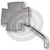 Specchietto retrovisore Highsider Iron Cross cromo coppia - Foto 2