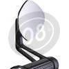 Specchietto retrovisore bar-end Motogadget M-View Flight senza vetro nero - Foto 3