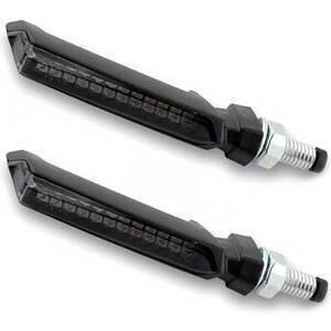 Coppia frecce led sequenziali Flint nero opaco fumè