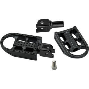 Coppia pedalini poggiapiedi per Harley-Davidson BiltWell Mushman guidatore nero