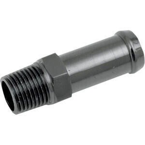 Raccordo serbatoio dritto 1/8'' NPT maschio 3/8'' nero