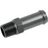 Raccordo serbatoio dritto 1/8'' NPT maschio 3/8'' nero